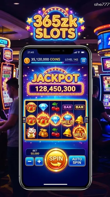 Cuplikan layar menu unduhan she777 untuk perangkat Android